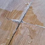 Wood floor with water damage near Breese Illinois (IL)